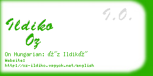 ildiko oz business card